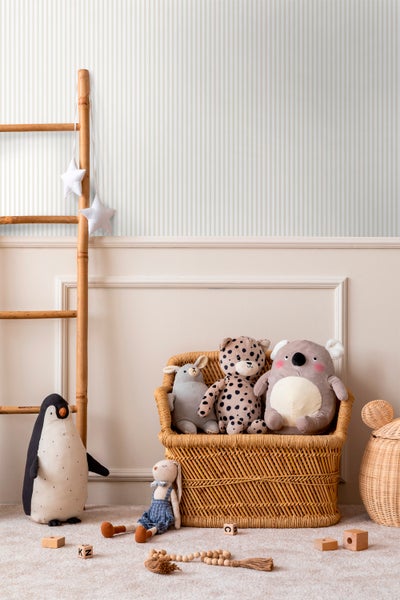Sanders und Sanders Tapete Streifen Beige und Weiß - 53 cm x 10 m - 640313