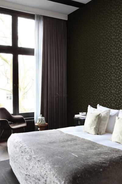 Origin Wallcoverings Tapete Blumen Schwarz - 53 cm x 10.05 m - 345440
