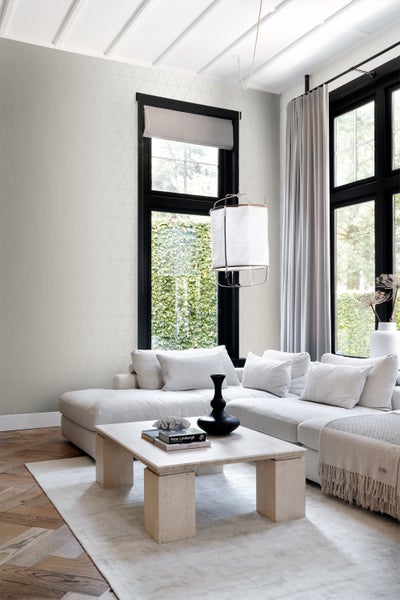 Origin Wallcoverings Tapete grafische Dreiecke Grau - 0,53 x 10,05 m - 347744