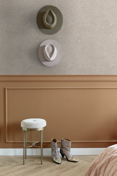 ESTAhome Tapete 3d Wellenförmige Linien Taupe - 50 x 900 cm - 139661