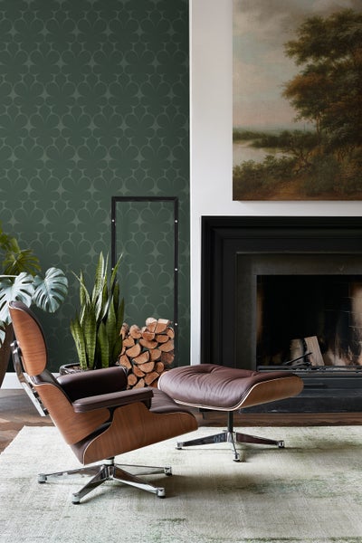 Origin Wallcoverings Tapete Ornamente Dunkelgrün - 50 x 900 cm - 347924