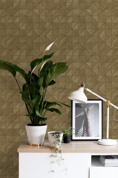ESTAhome Tapete 3D-Muster Bronze - 50 x 900 cm - 139326