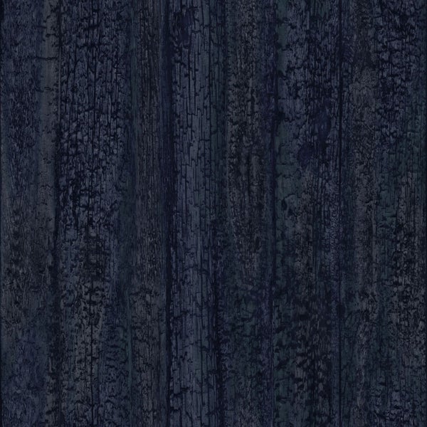 Origin Wallcoverings Tapete Holz-optik Dunkelblau - 53 cm x 10.05 m - 347532