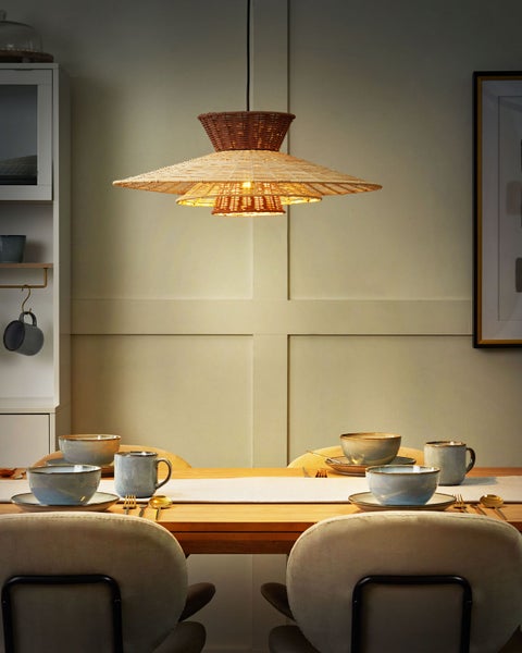 Hängeleuchte KABOMPO Rattan Braun