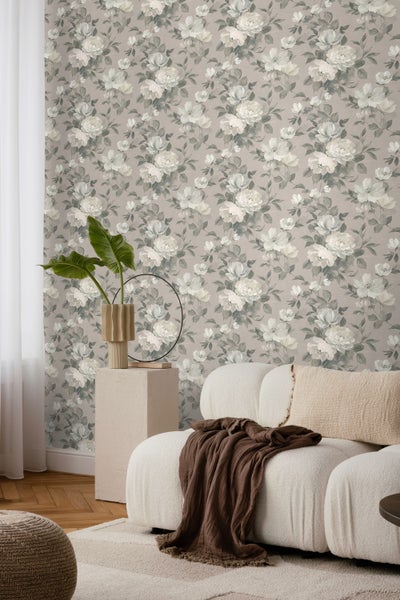 Borastapeter Tapete Blumen Rosa - 53 cm x 10.05 m - 660430