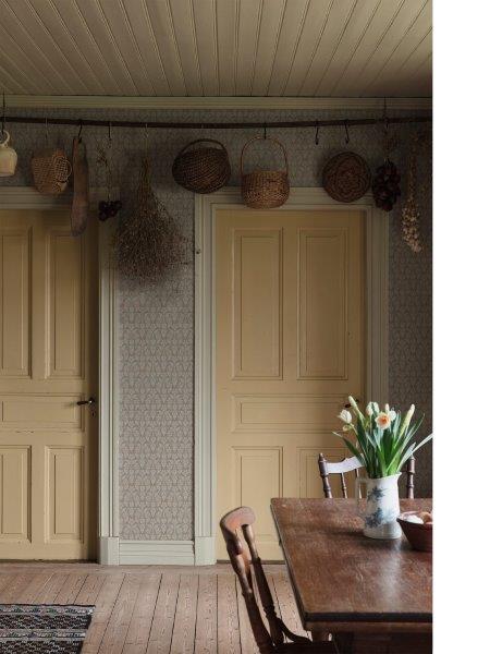 Borastapeter Tapete Blumen Beige - 53 cm x 10.05 m - 660074