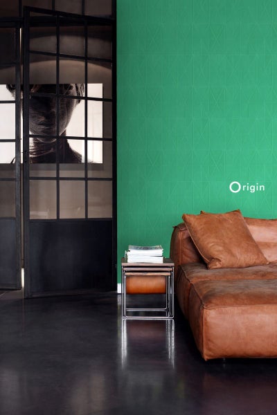 Origin Wallcoverings Tapete grafische Form Grün - 53 cm x 10.05 m - 347215