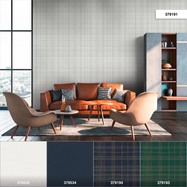 Tapetenrolle mit Karomuster