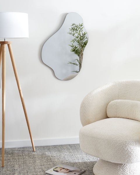 Wandspiegel HERRY 46 cm 76 cm Grau