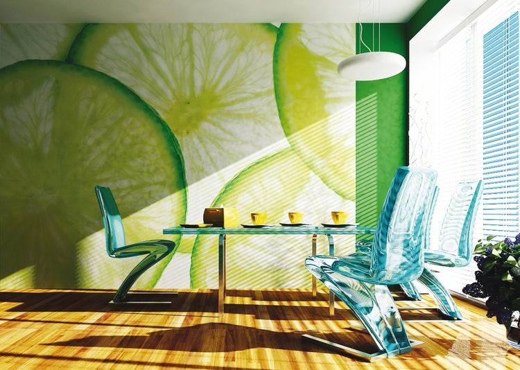 Nahaufnahme von Limettenscheiben