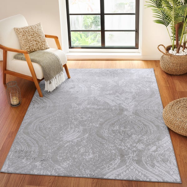 Vintage Orientalischer Teppich Weiß/Grau 160x213 cm INGRID