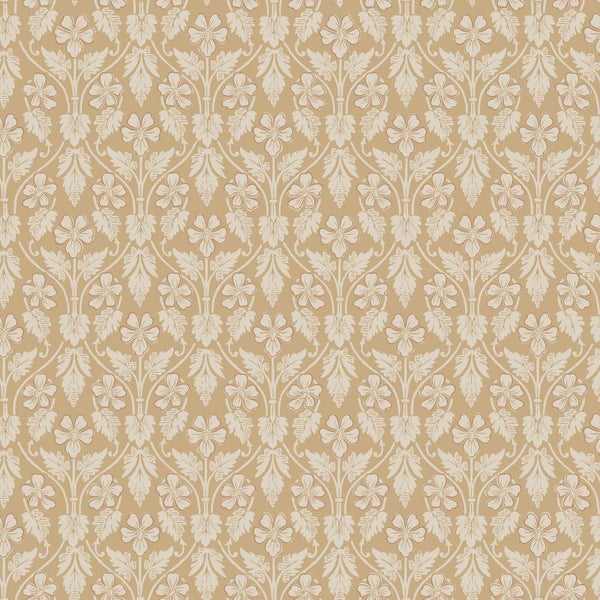 Borastapeter Tapete Blumen Braun und Beige - 53 cm x 10.05 m - 660089