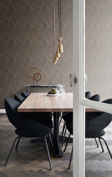 Origin Wallcoverings Tapete Metallplatten Rostbraun - 53 cm x 10.05 m - 337239