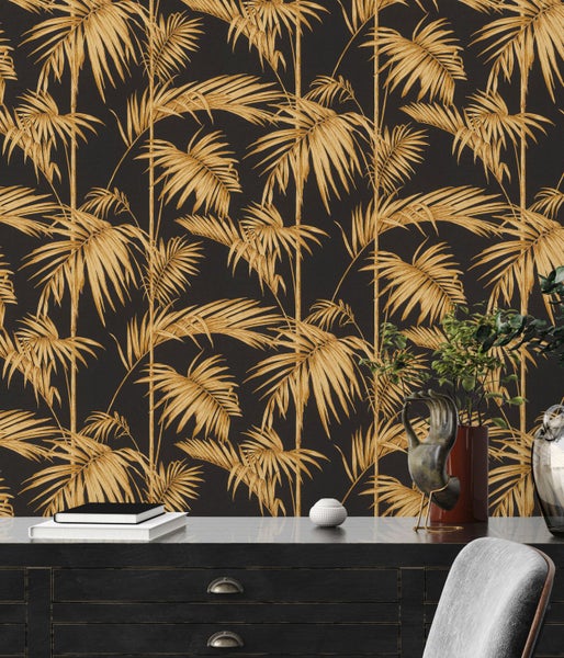 Dekorative Tapete mit Palmenmuster für Wohnräume