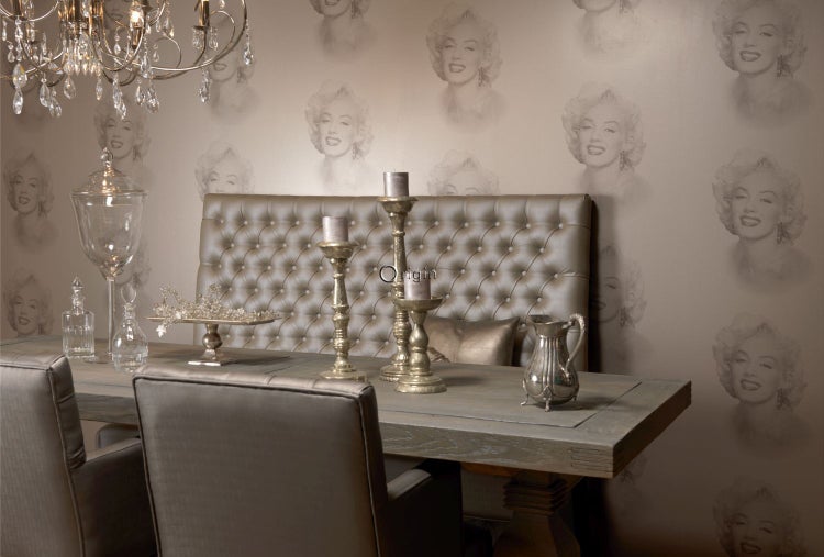 Origin Wallcoverings Tapete Marilyn Monroe Bronze - 53 cm x 10.05 m - 326351