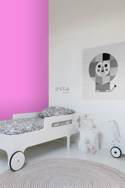ESTAhome Tapete Uni Rosa - 53 cm x 10.05 m - 137013