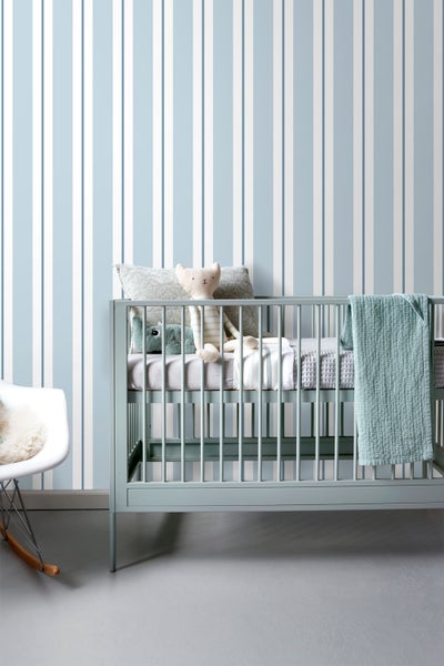 Sanders und Sanders Tapete Streifen Blau - 53 cm x 10 m - 640310