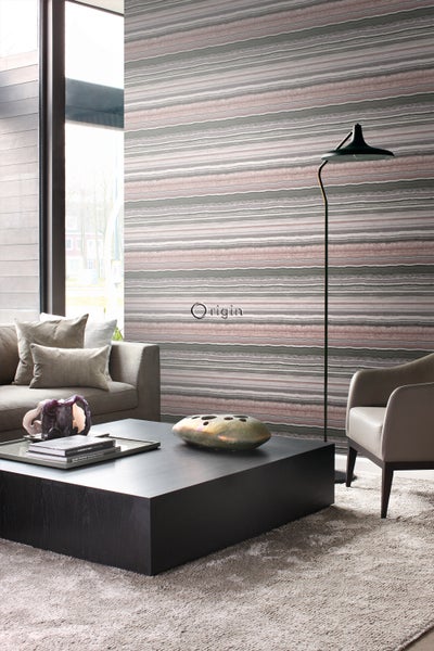 Origin Wallcoverings Tapete Marmor-Optik Quarzrosa - 53 cm x 10.05 m - 337237