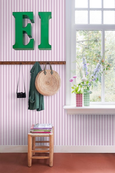 ESTAhome Tapete Streifen Lila - 53 cm x 10.05 m - 130954