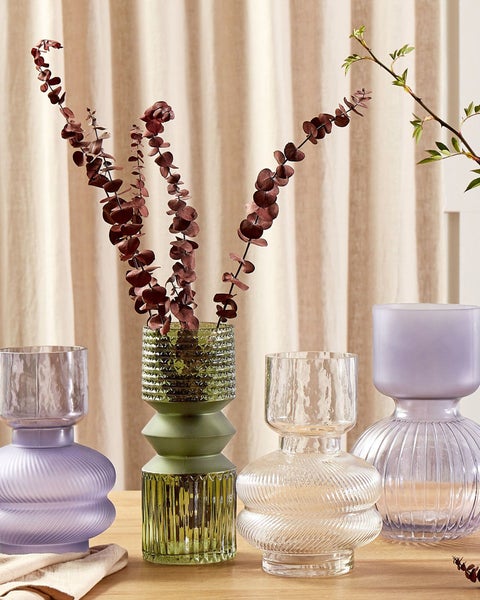 Blumenvase RODIA Glas 24 cm Transparent