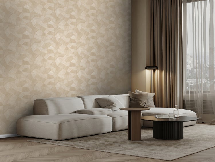 Origin Wallcoverings Tapete 3D-Muster Sandbraun - 53 cm x 10.05 m - 347983