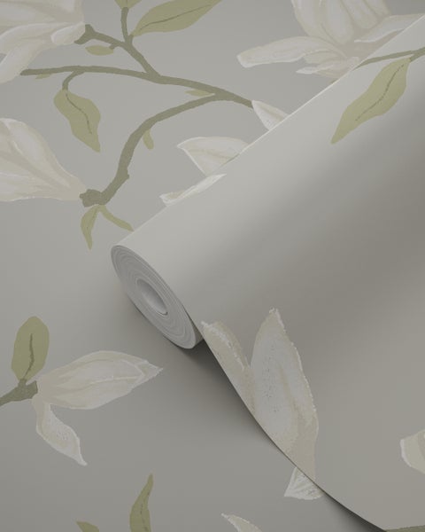 Origin Wallcoverings Tapete Magnolie Grün - 53 cm x 10.05 m - 347046