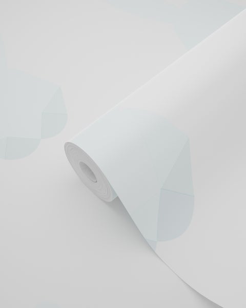 Origin Wallcoverings Tapete Origami Kaninchen Pastellblau - 53 cm x 10.05 m - 347488