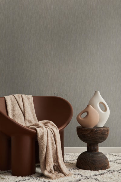 Origin Wallcoverings Tapete 3D Grasmuster Leinen-Optik Goldbraun - 53 cm x 10,05 m - 347361