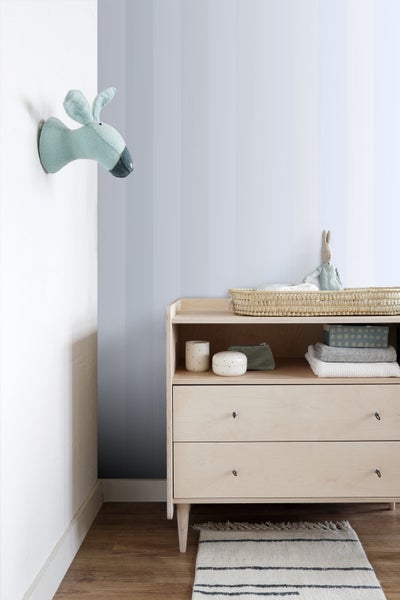 Origin Wallcoverings Tapete Streifen Hellblau - 53 cm x 10.05 m - 346810