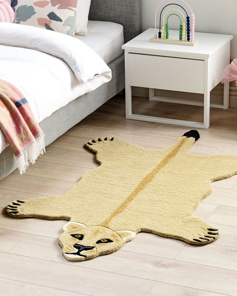Kinderteppich SARABI Beige 100 x 160 cm Wolle