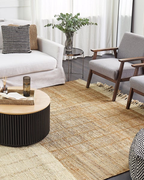 Teppich KARKIN Beige 200 x 300 cm Jute