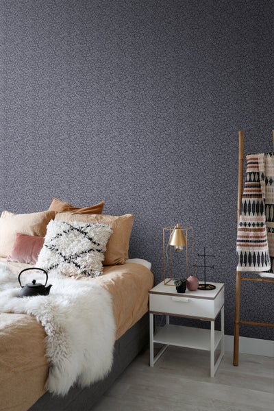 ESTAhome Tapete Blumen Blau - 50 x 900 cm - 131668