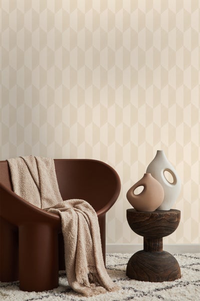 Origin Wallcoverings Tapete 3D Muster Crème-Beige - 50 x 900 cm - 348037