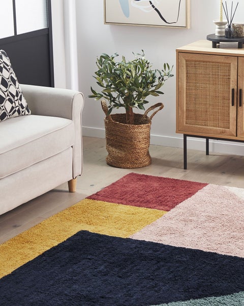 Teppich JALGAON Bunt 160 x 230 cm Baumwolle