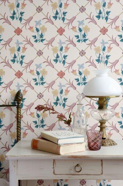Borastapeter Tapete Blumen Multicolor - 53 cm x 10.05 m - 660042