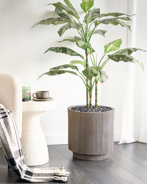 Blumenkübel DARIA Keramik 37 cm Taupe
