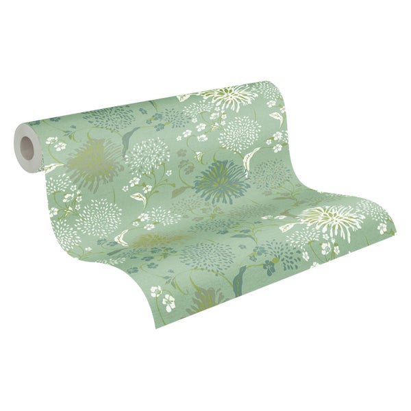 Blumentapete mit floralem Muster