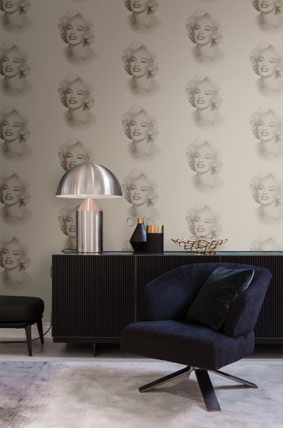 Origin Wallcoverings Tapete Marilyn Monroe Bronze - 53 cm x 10.05 m - 326351