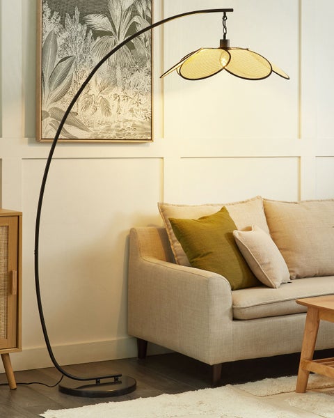 Stehlampe MERRICA Metall Schwarz