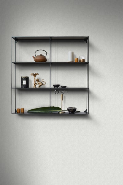 Origin Wallcoverings Tapete Fischgrätmuster Graugrün - 0,53 x 10,05 m - 347663