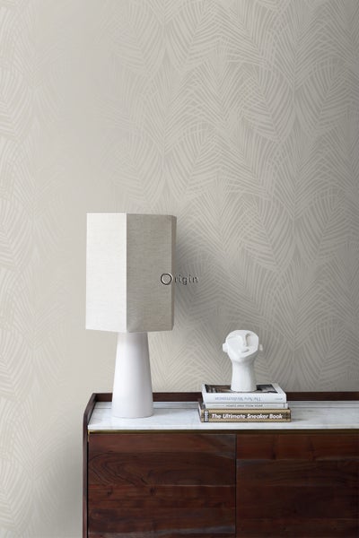 Origin Wallcoverings Tapete Palmenblätter Beige - 53 cm x 10.05 m - 347743