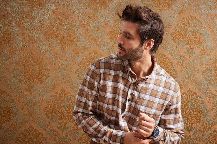 Livingwalls Tapete Ornamente Orange, Rosa, Türkis und Gold 53 cm x 10.05 m