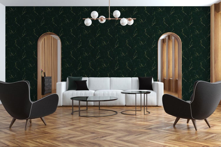 Dekorative Tapete mit Marmorstruktur, passend für eine stilvolle Raumgestaltung.