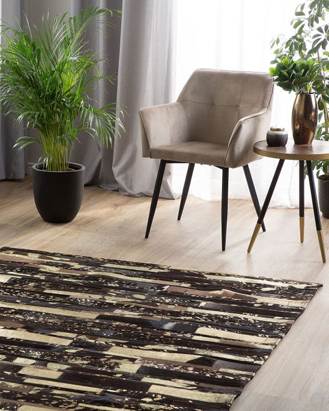 Teppich ARTVIN Braun 160 x 230 cm Echtleder
