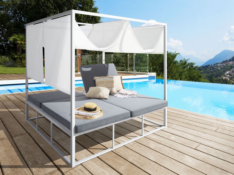 Sonneninsel PALLANZA Metall Weiß