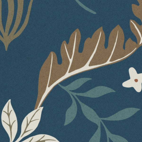 Detailansicht eines Textils mit floralem Muster