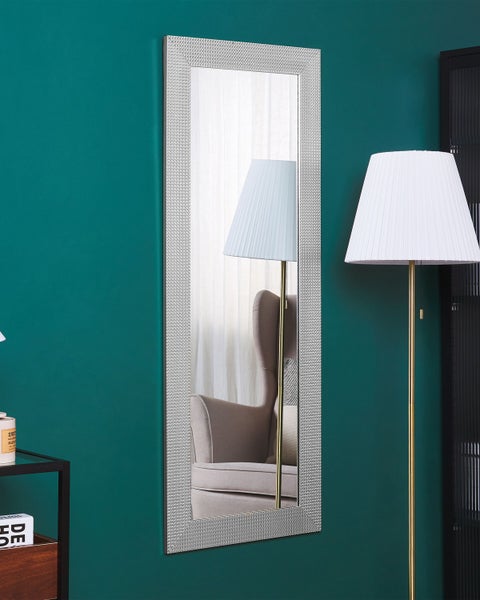 Wandspiegel DERVAL 50 cm 130 cm Silber