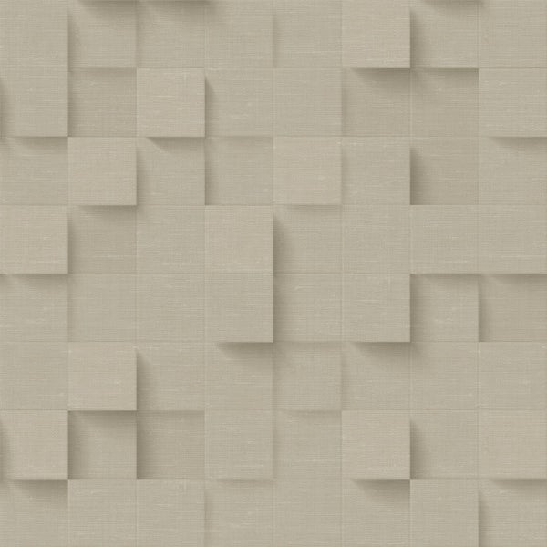Origin Wallcoverings Tapete 3D-Würfel Beige - 50 x 900 cm - 347897