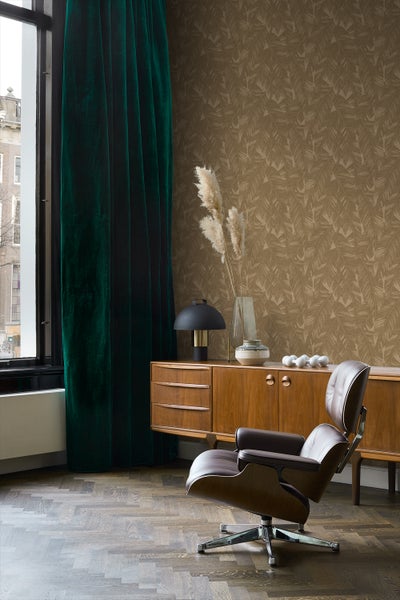 Origin Wallcoverings Tapete Bananenblätter Beigebraun - 50 x 900 cm - 348055