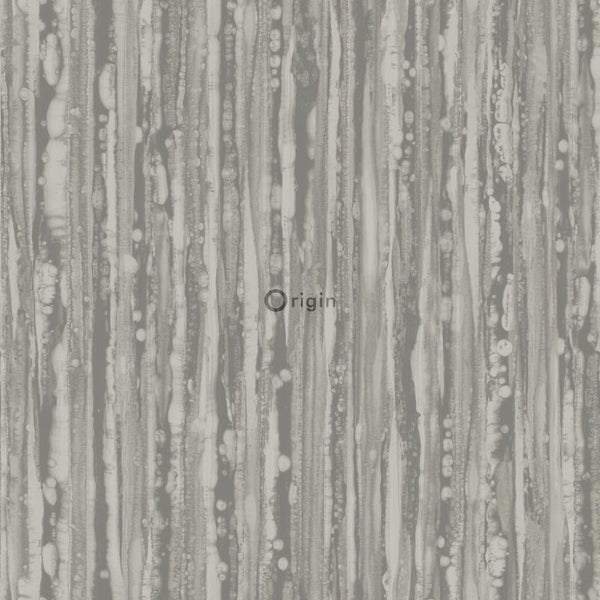 Origin Wallcoverings Tapete Streifen Braun und Gold - 53 cm x 10.05 m - 346640